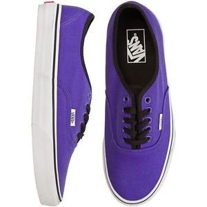 Authentic purple vans men's size 10